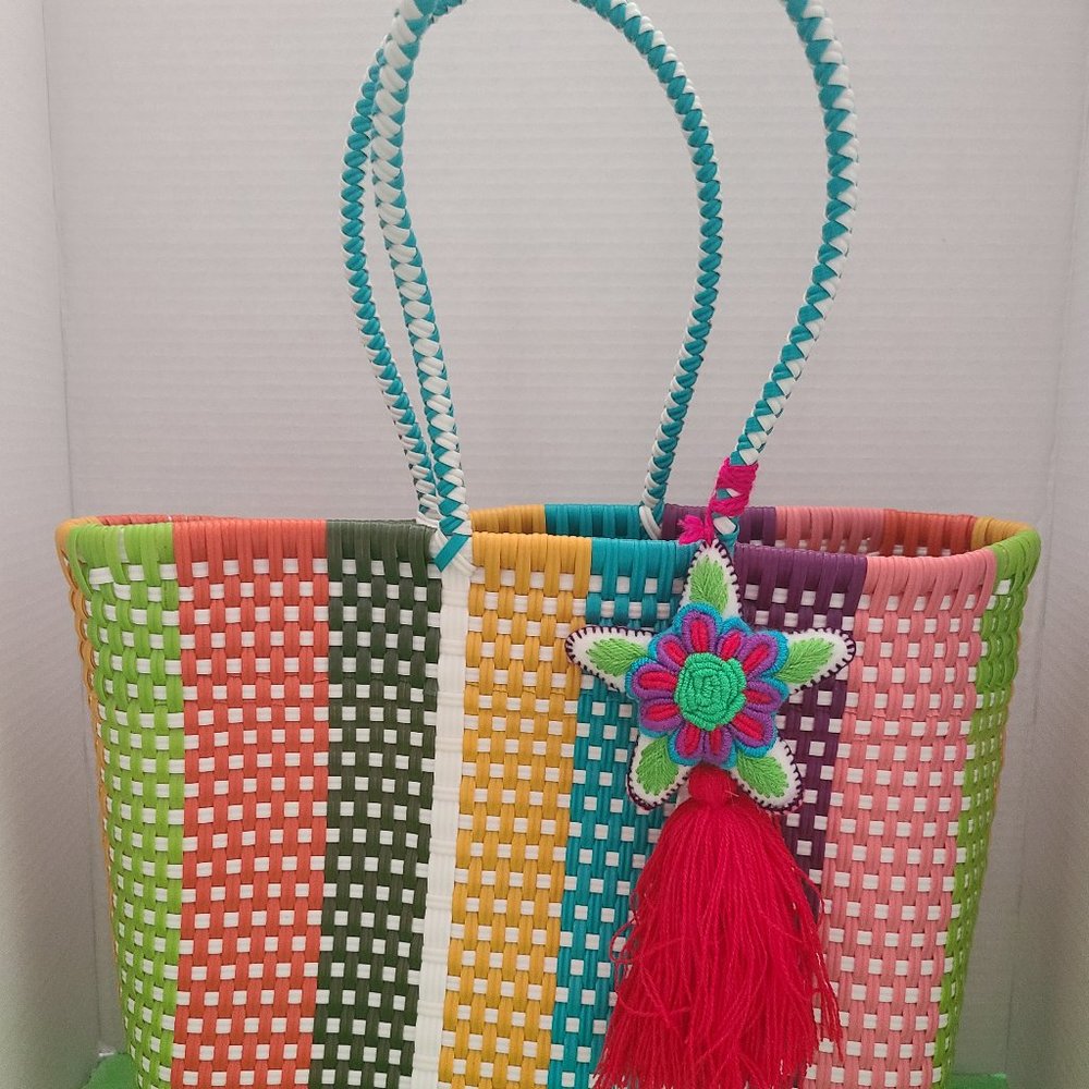 Authentic Mexican Market Bag with tassel (new)